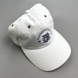 Fresno State Bulldogs Hat Cap Strapback Cream Adjustable California University